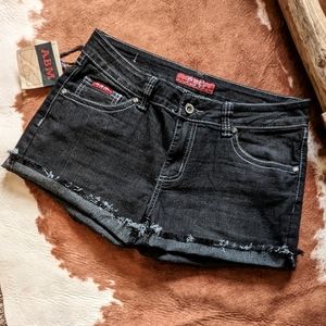 NWT ABM Distressed Hem Embellished Shorts